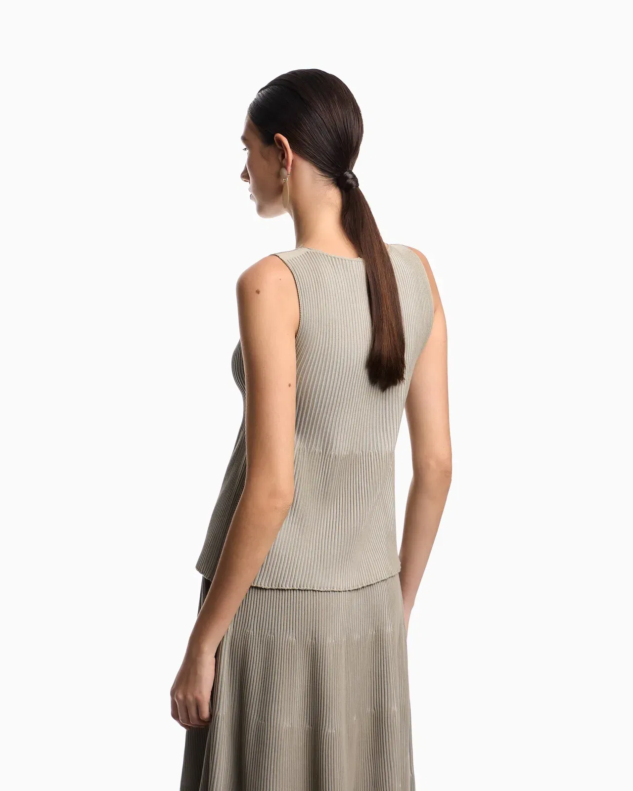 Emporio Armani Knit top with a ribbed effect