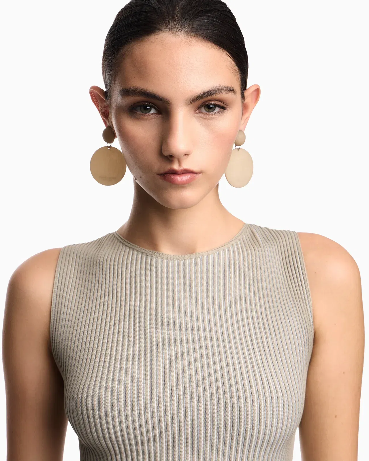 Emporio Armani Knit top with a ribbed effect