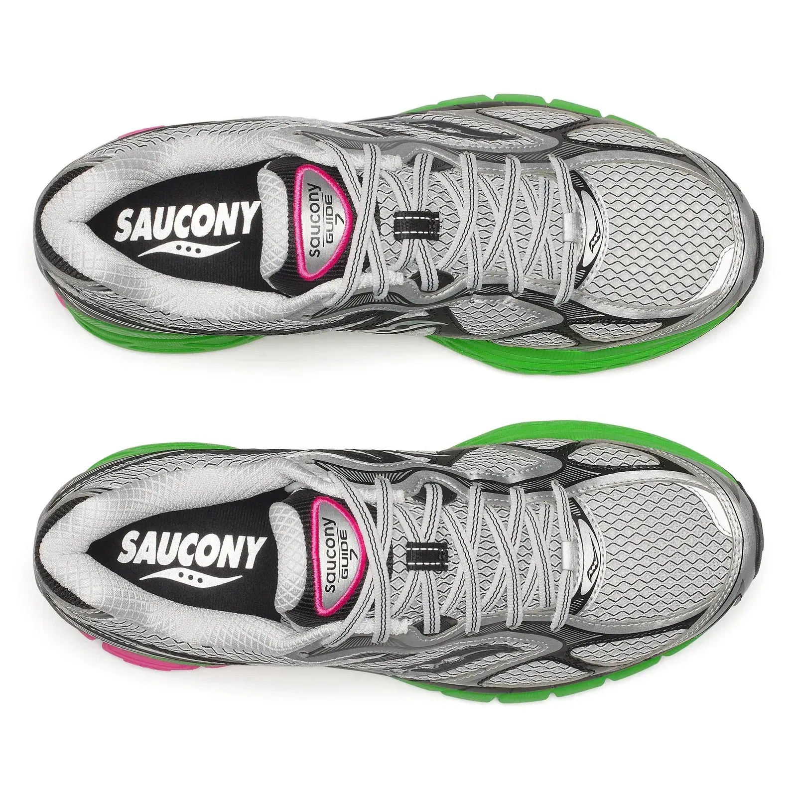 Saucony ProGrid Guide 7 Grey | Green | Pink