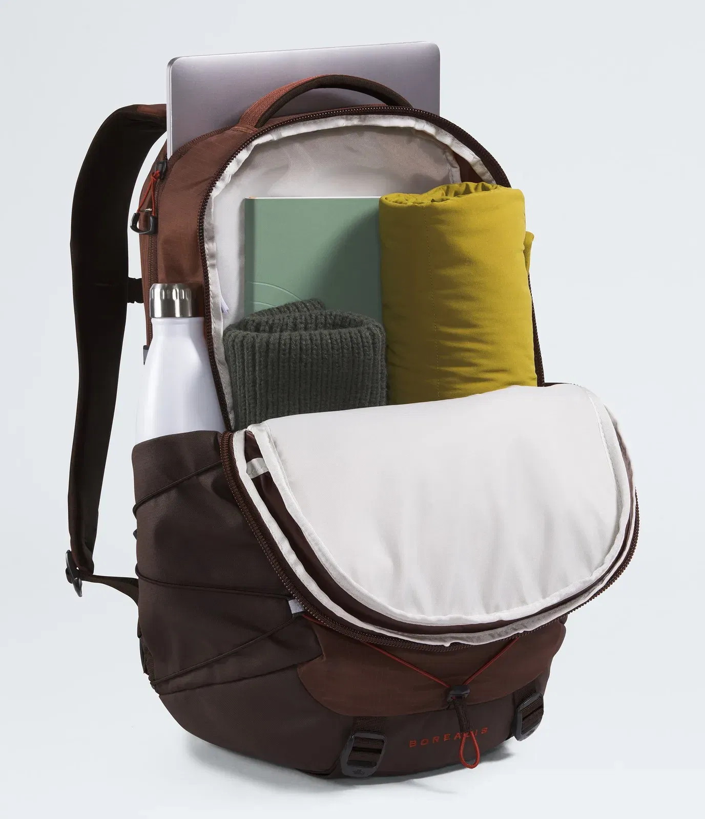 The North Face Borealis Backpack Ember Soil-Demitasse Brown-Iron Clay