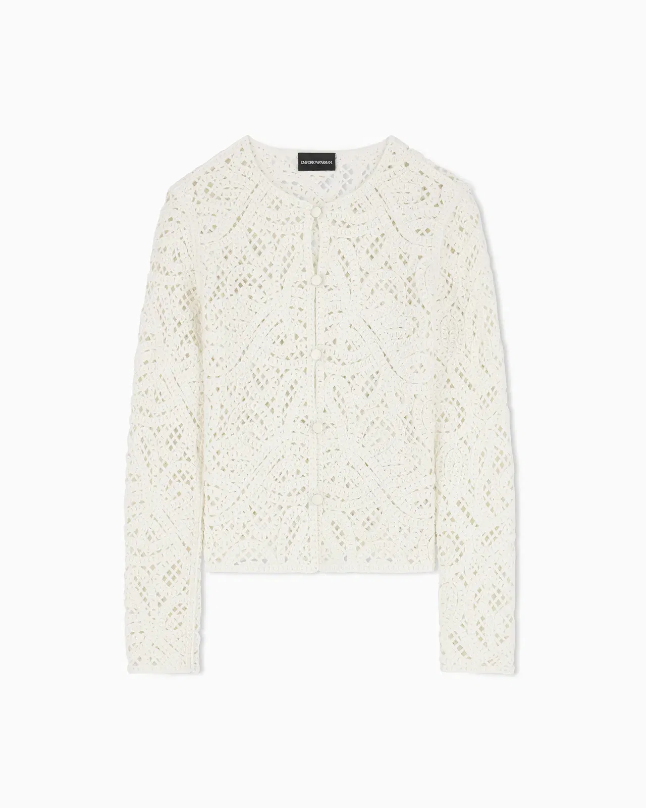 Emporio Armani Jacket in macramé-effect Cornely embroidered fabric