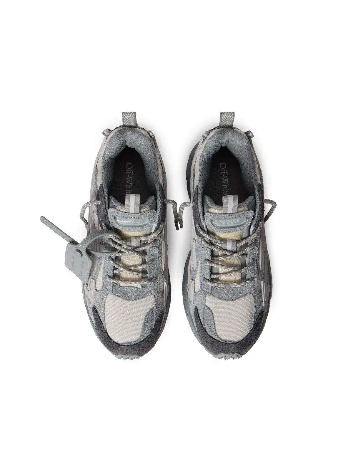 Off-White Be Right Back Suede Sneakers Womens Grey