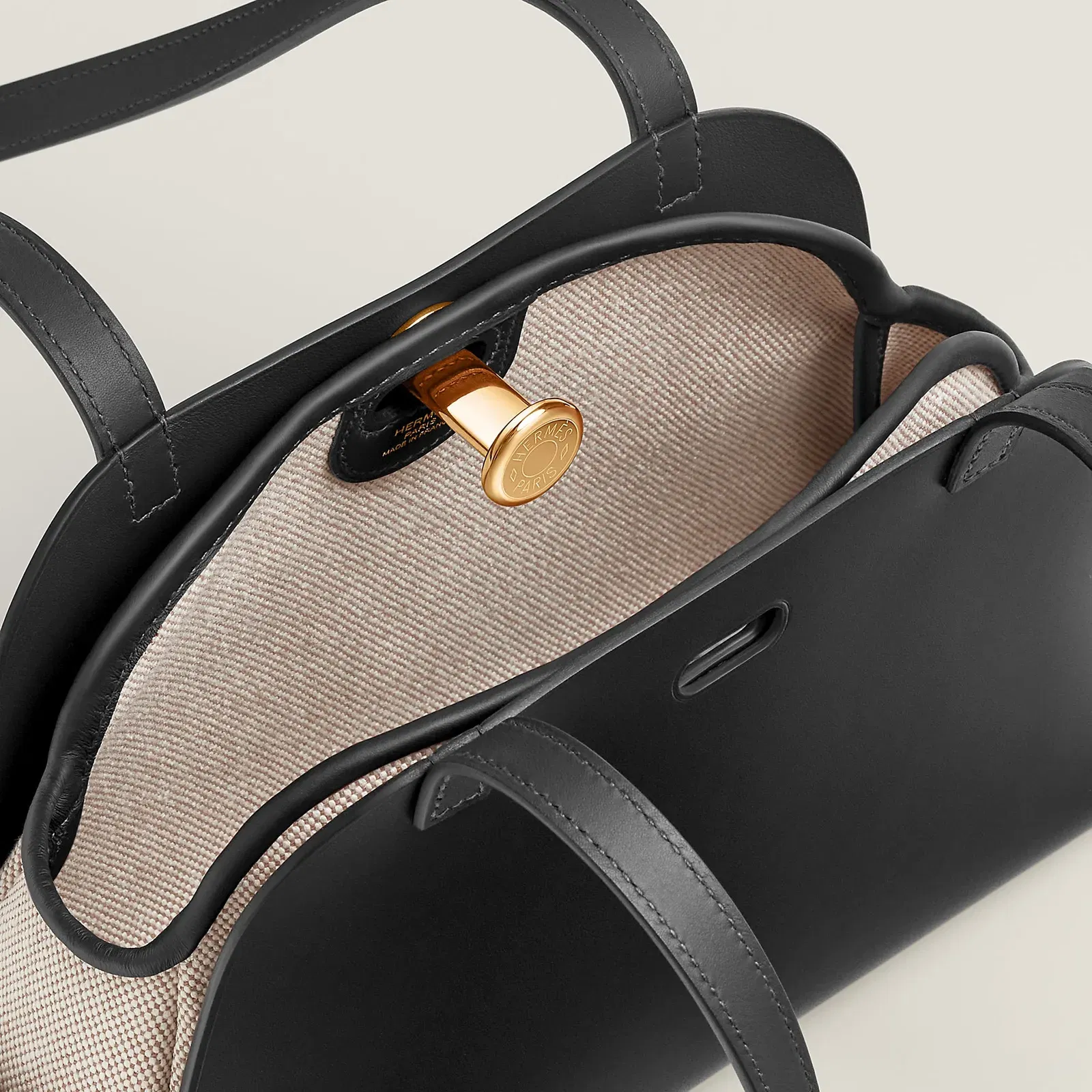 Hermes Tablier Sellier Bag Noir