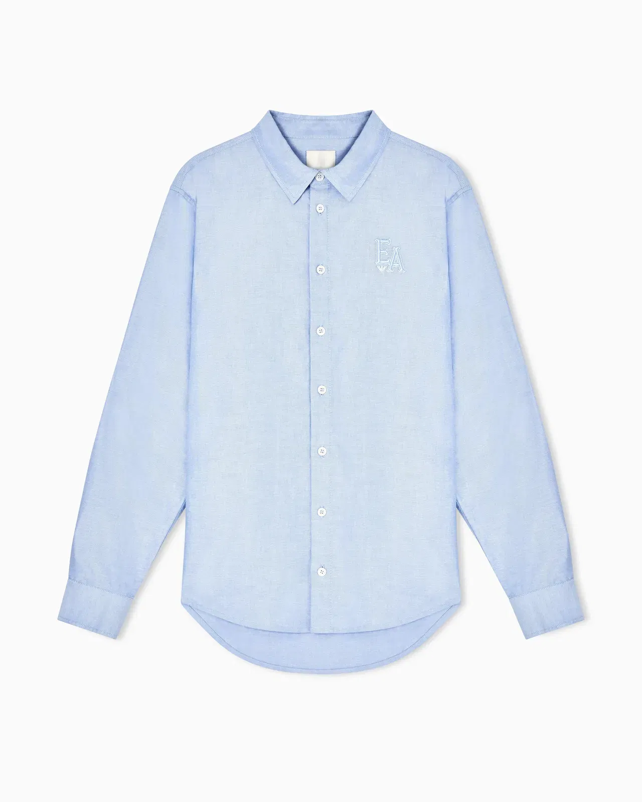 Emporio Armani Eagle Club cotton Oxford shirt with embroidery
