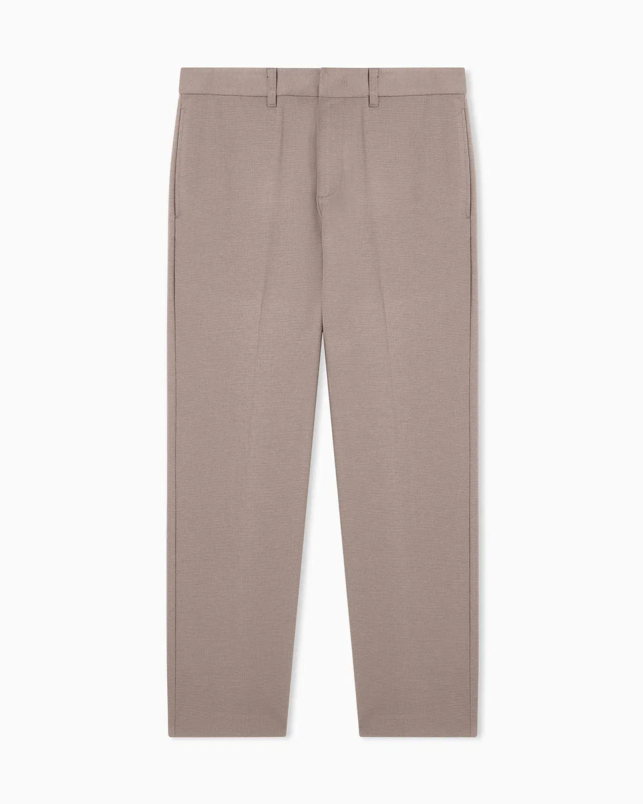 Emporio Armani Waffle-effect armure fabric trousers