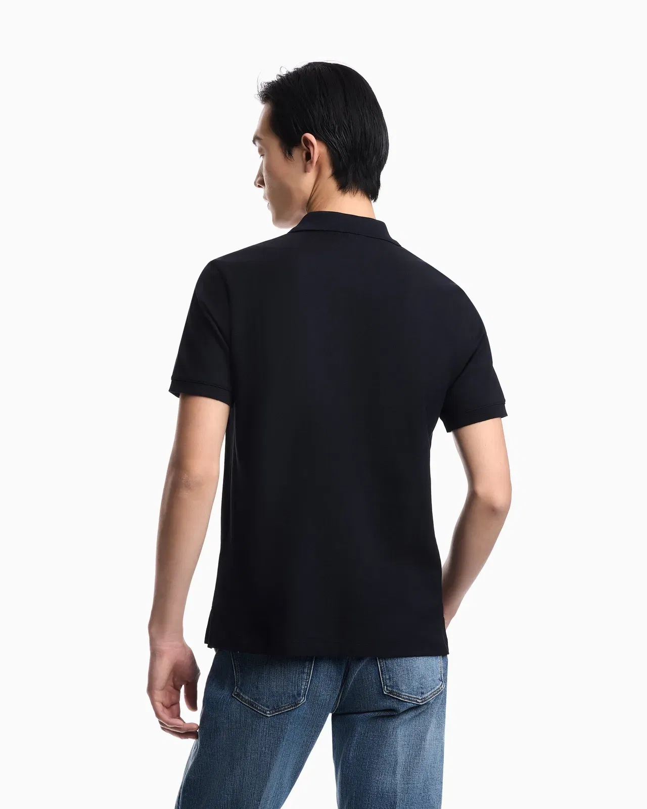 Emporio Armani Slim-fit piqué polo shirt