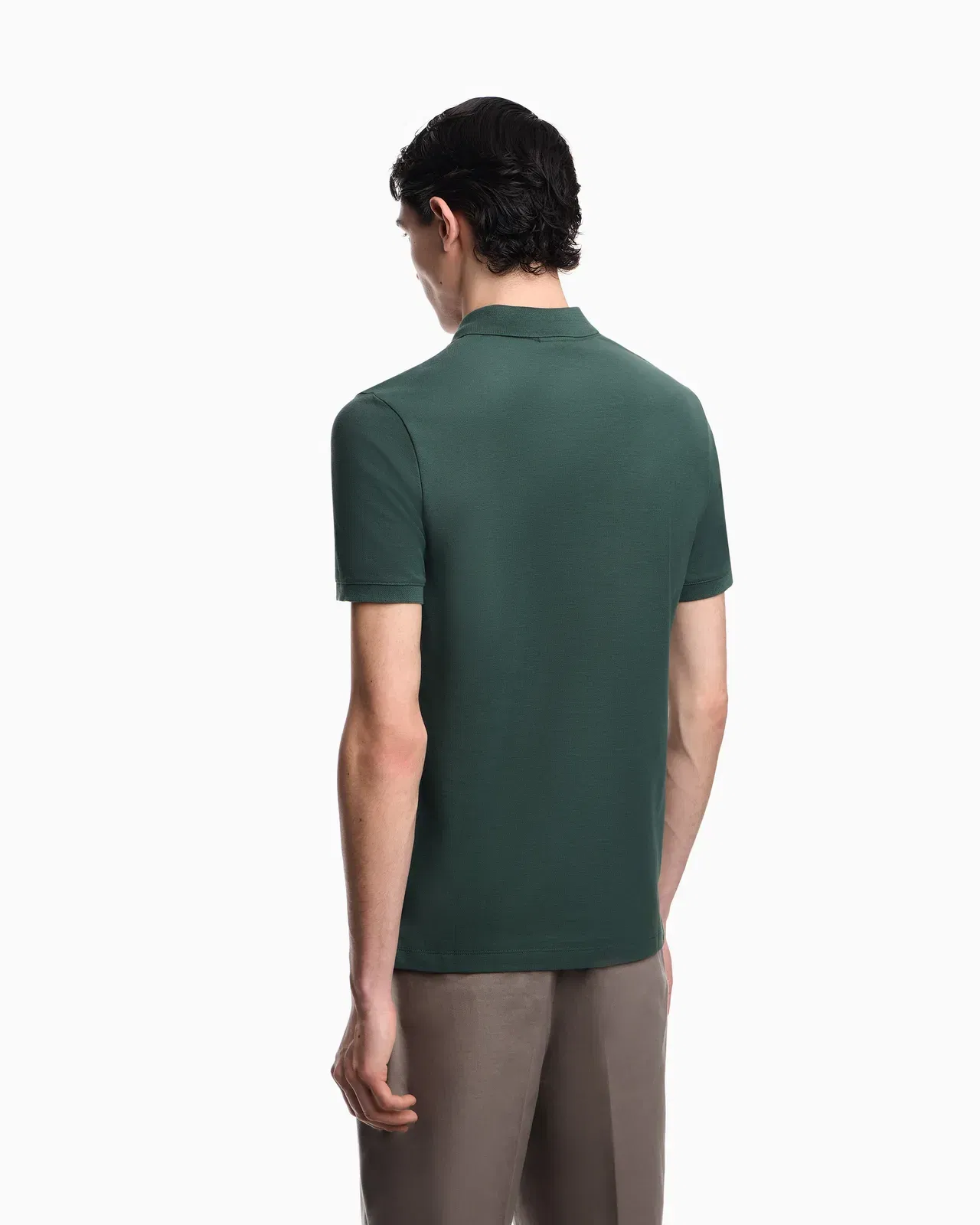Emporio Armani Slim-fit piqué polo shirt