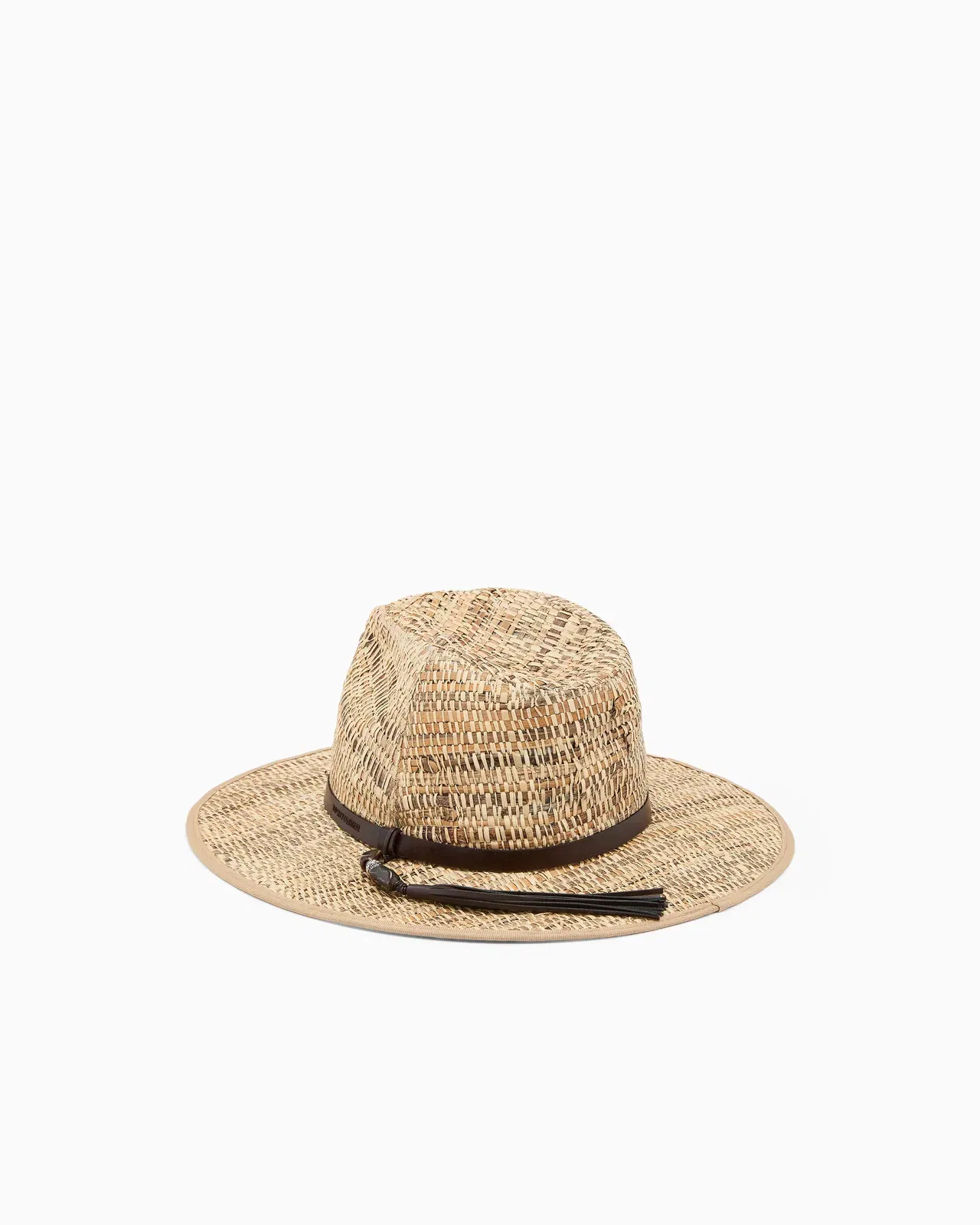 Emporio Armani Woven raffia hat