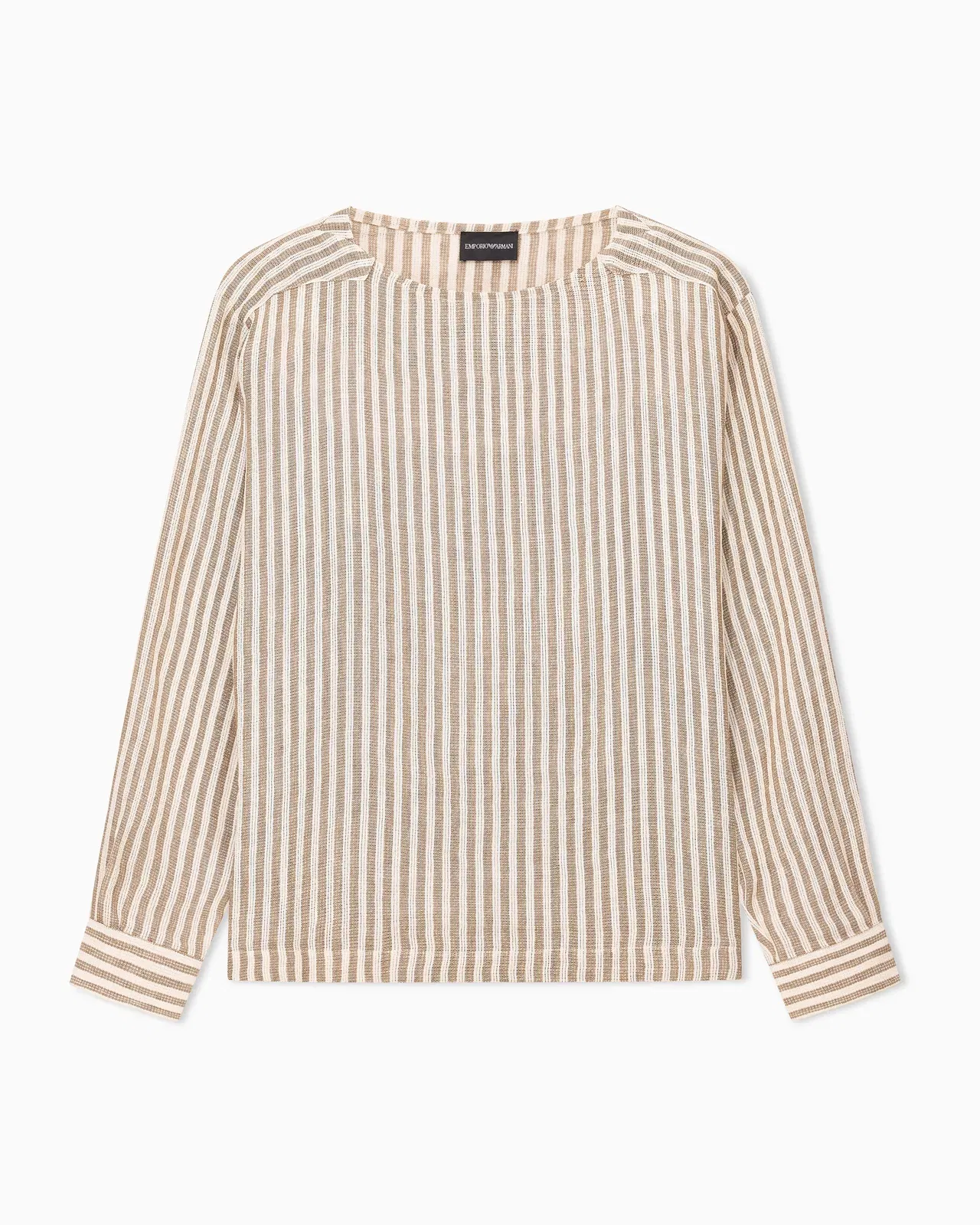 Emporio Armani Jute-effect linen jumper