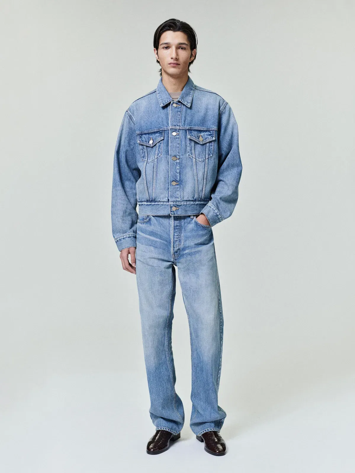 Essentials Straight 5 Pocket Medium Indigo
