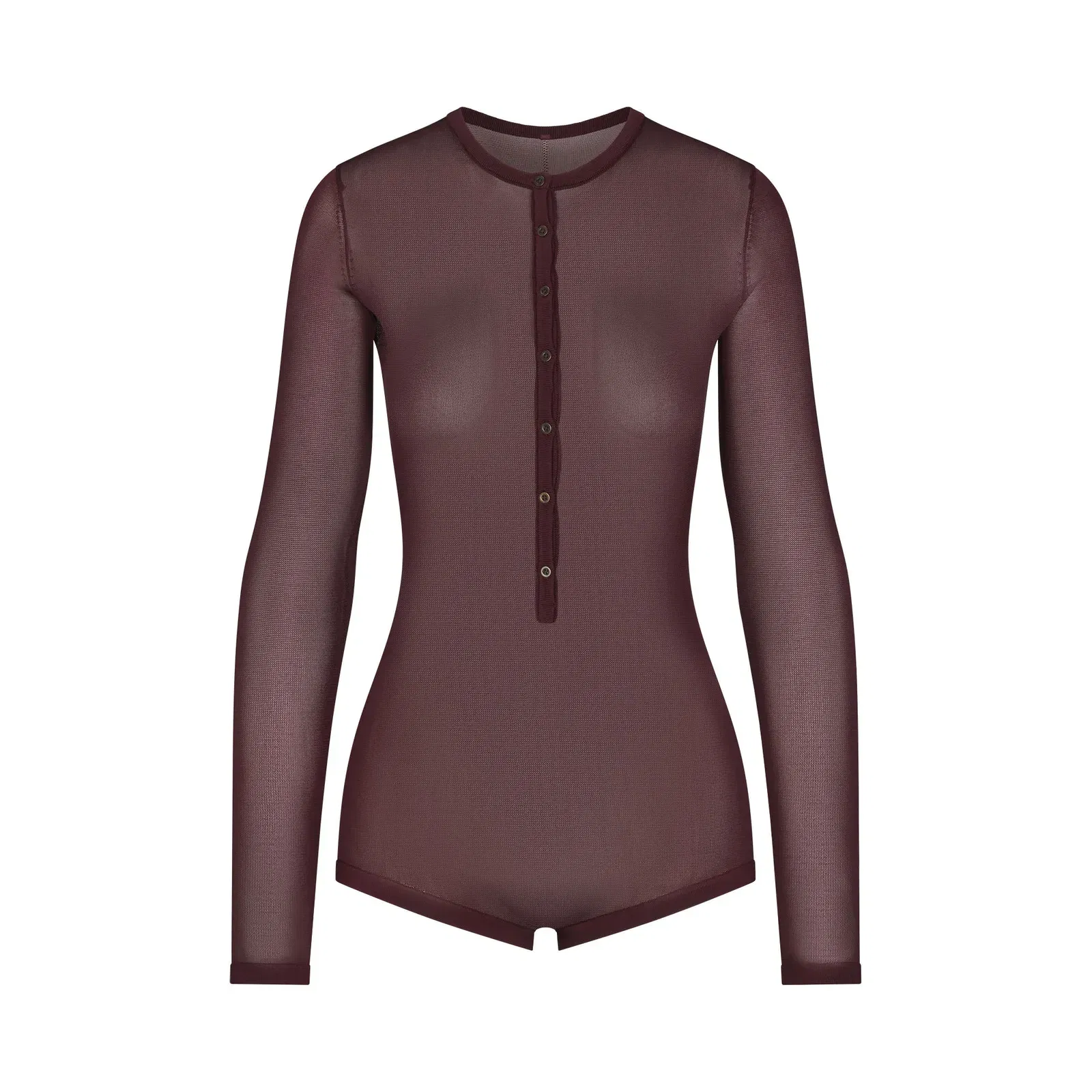 Slinky Knit Button Up Henley Onesie