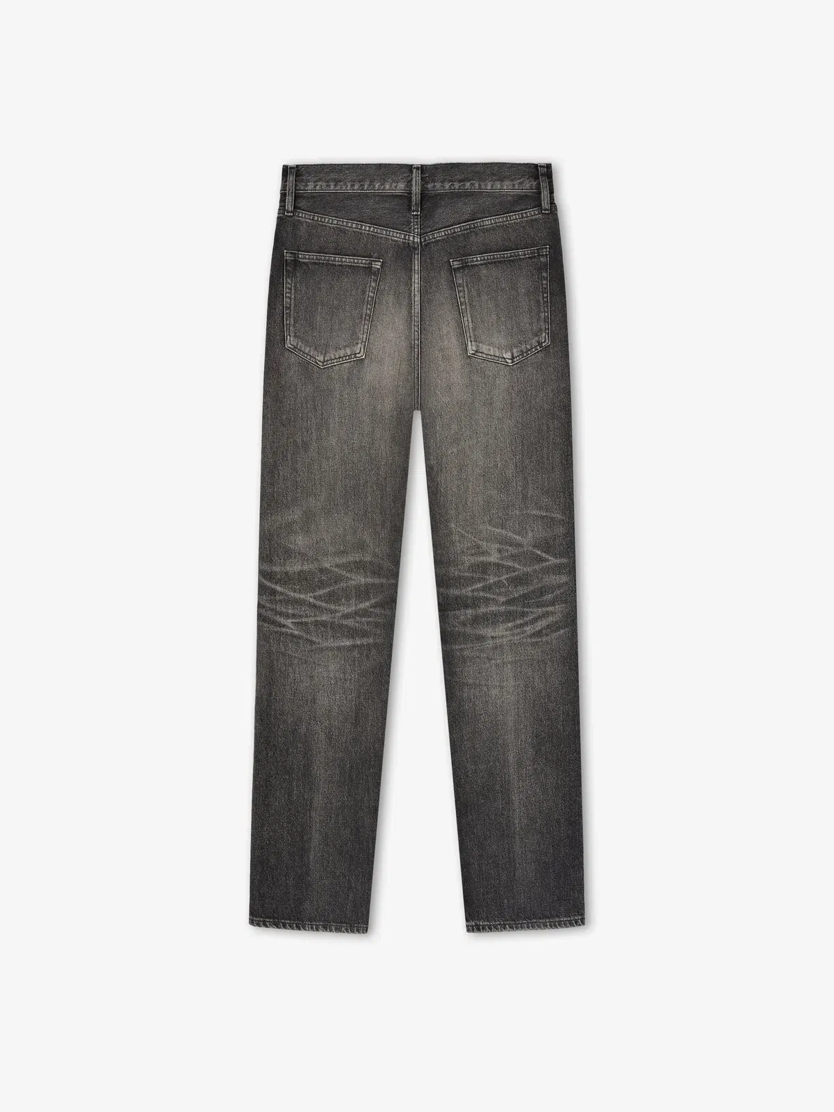 Essentials Straight 5 Pocket Jean Worn Black