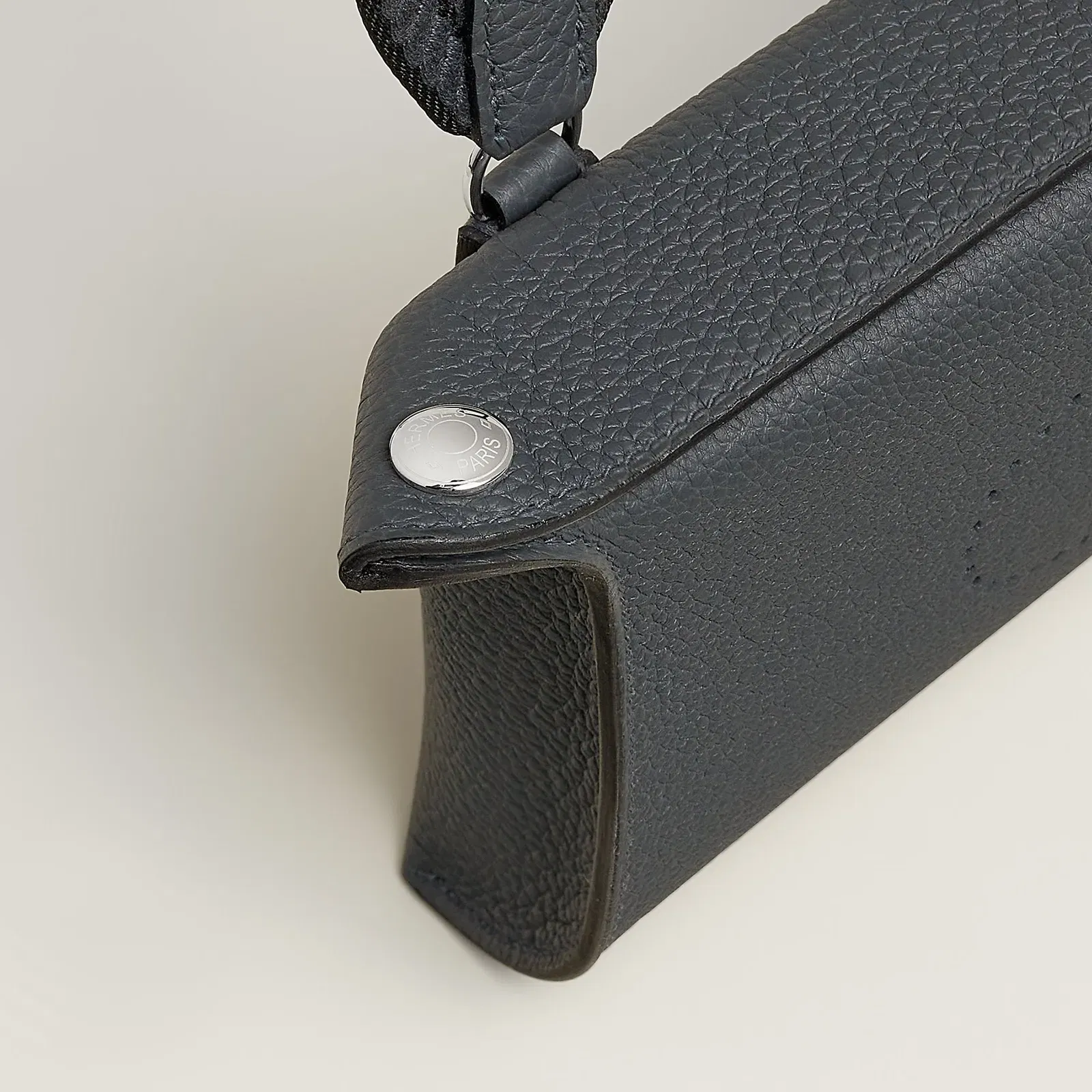 Hermes Herms Videpoches Bag Gris Misty
