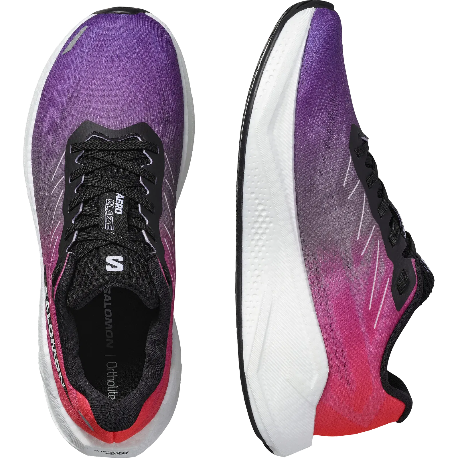 Salomon Aero Blaze 3 Road Running Shoes Womens Neon Flame