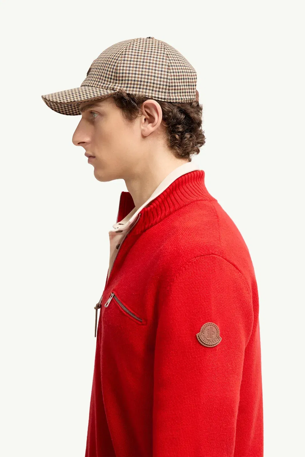 Moncler Wool & Cashmere Blend Turtleneck Sweater Red Red