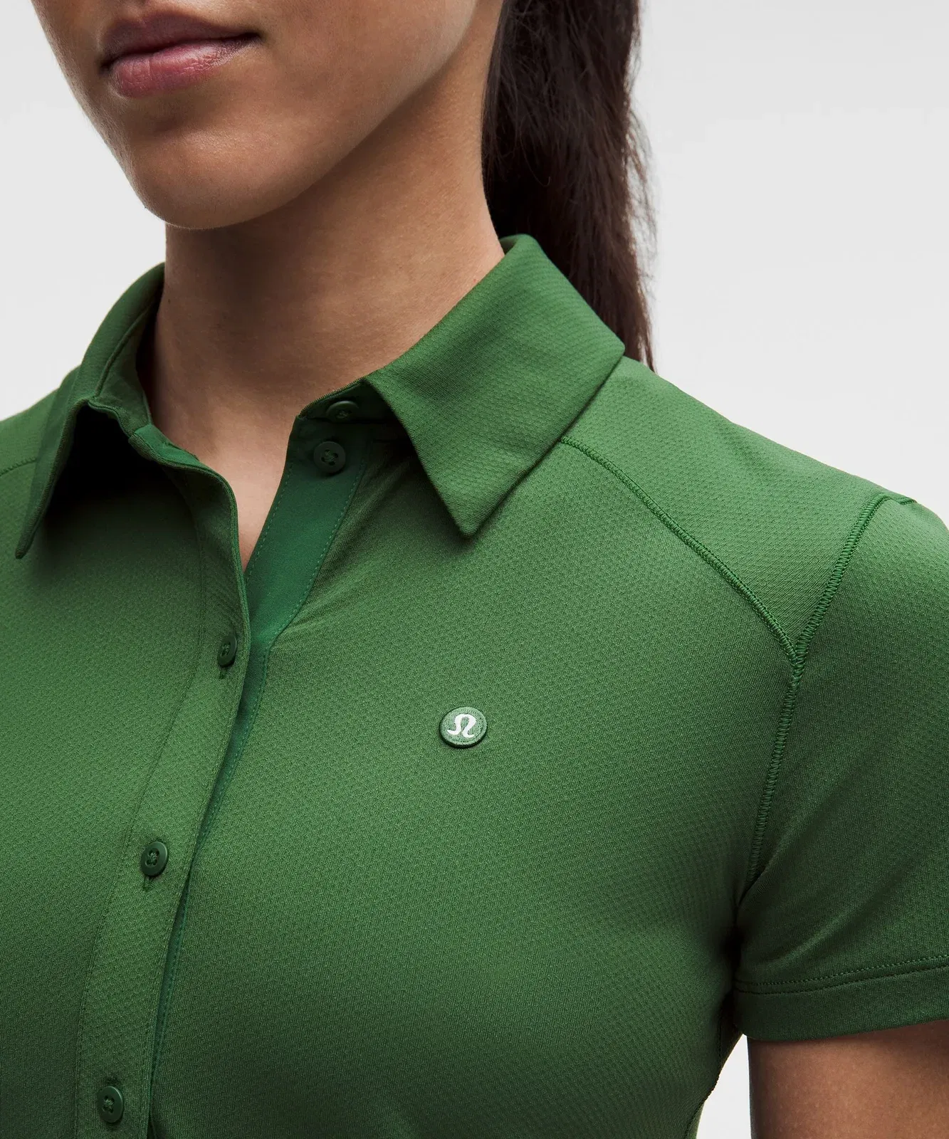 Lululemon Quick-Dry Short-Sleeve Polo Shirt *Straight Hem