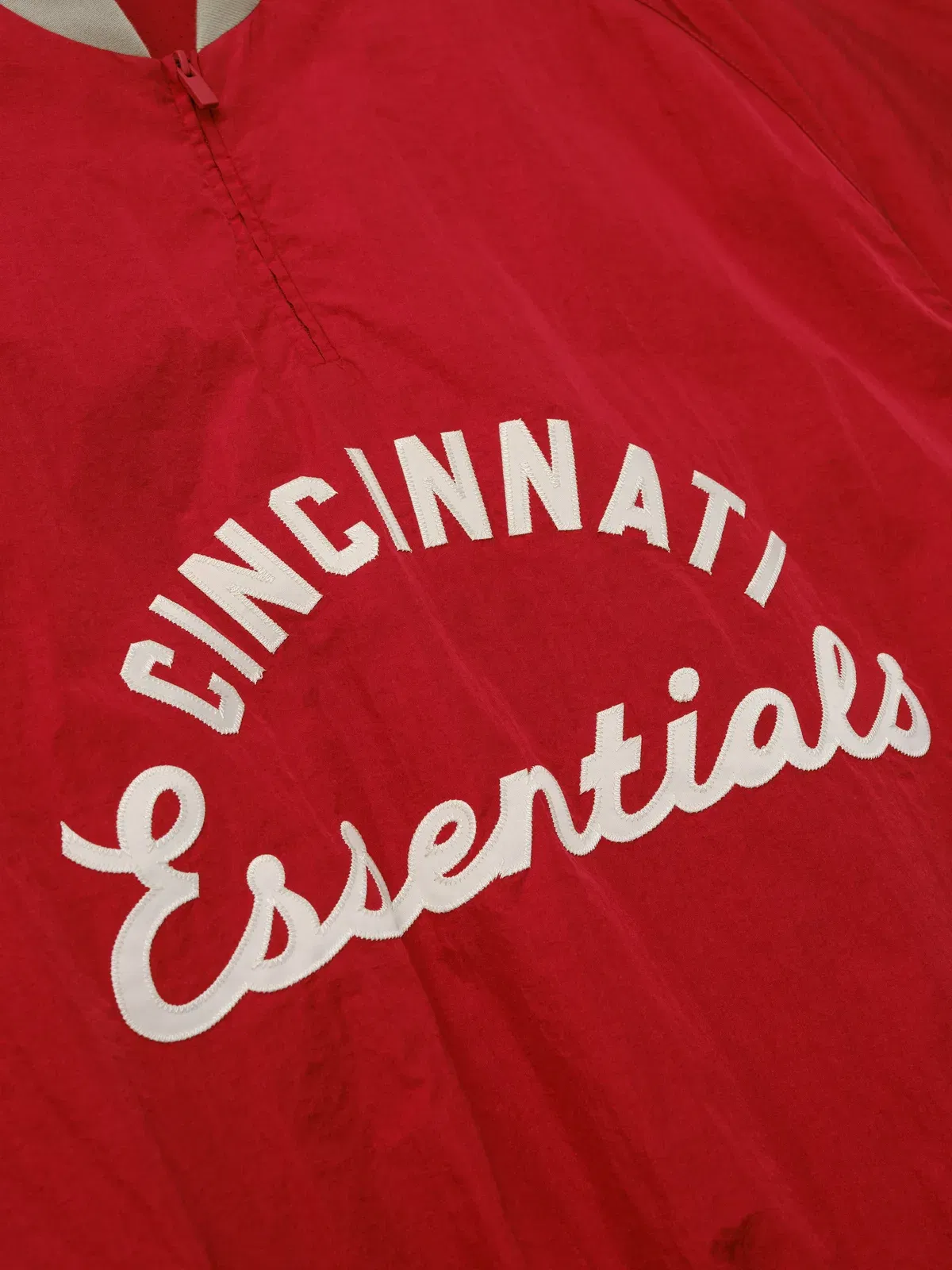 Essentials Reds Half Zip Pullover Stone Red/ Seal Rib