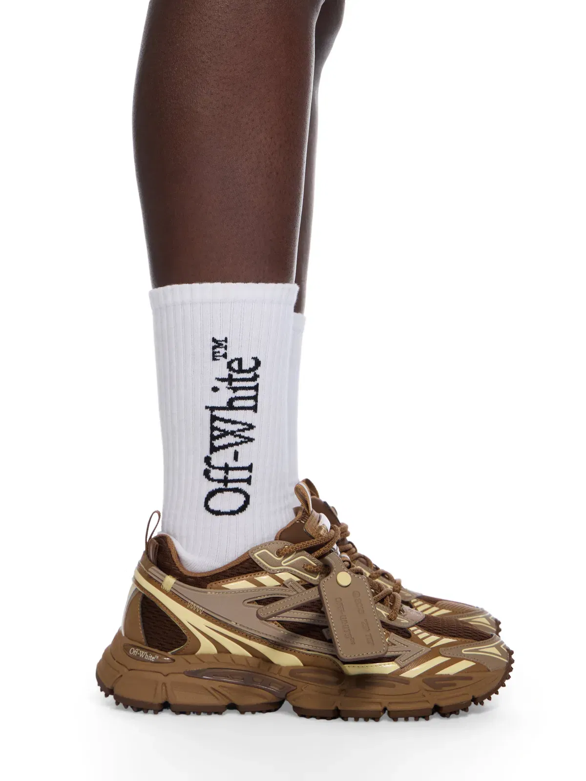 Off-White Be Right Back Sneakers Womens Brown