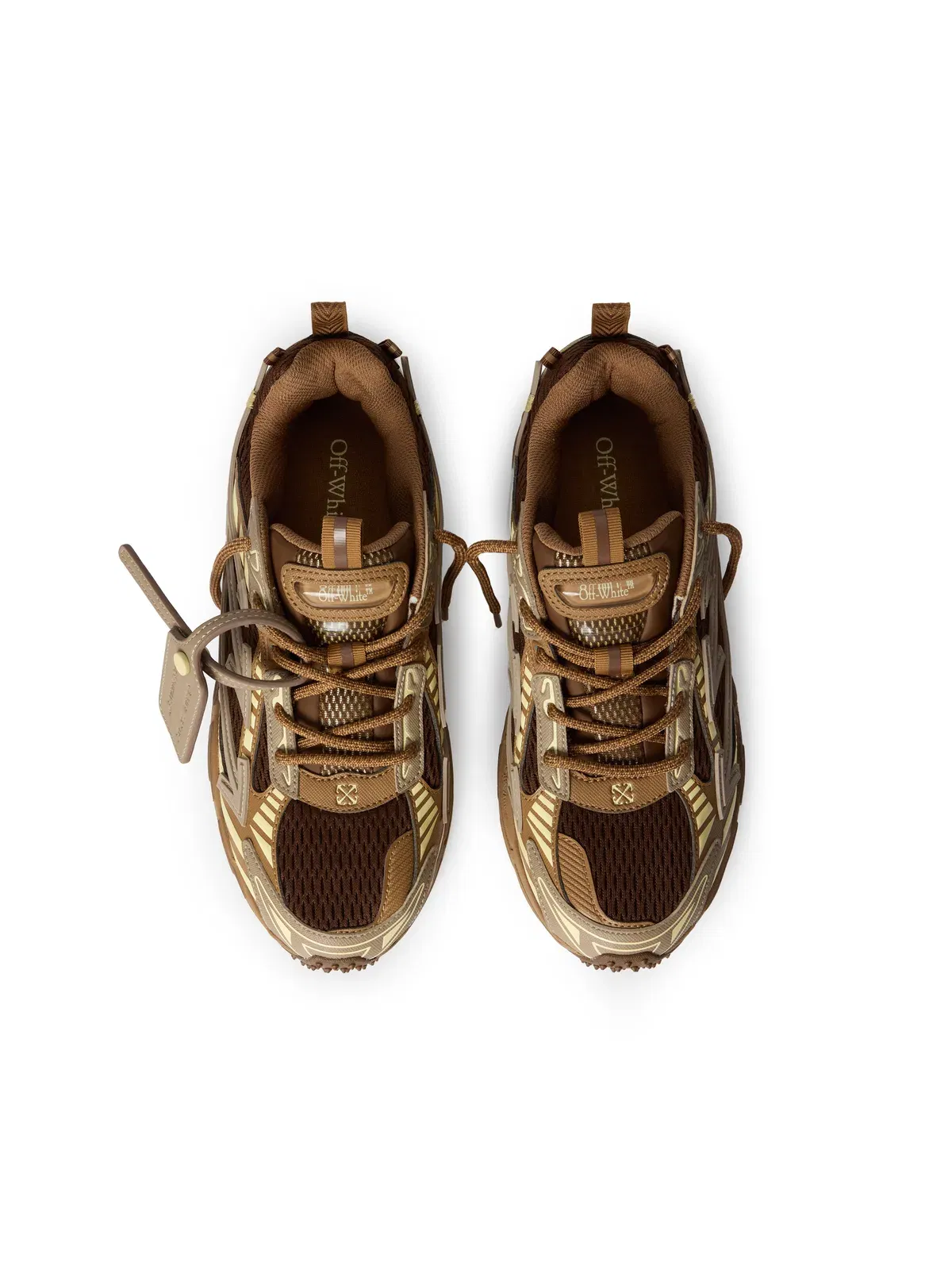 Off-White Be Right Back Sneakers Womens Brown