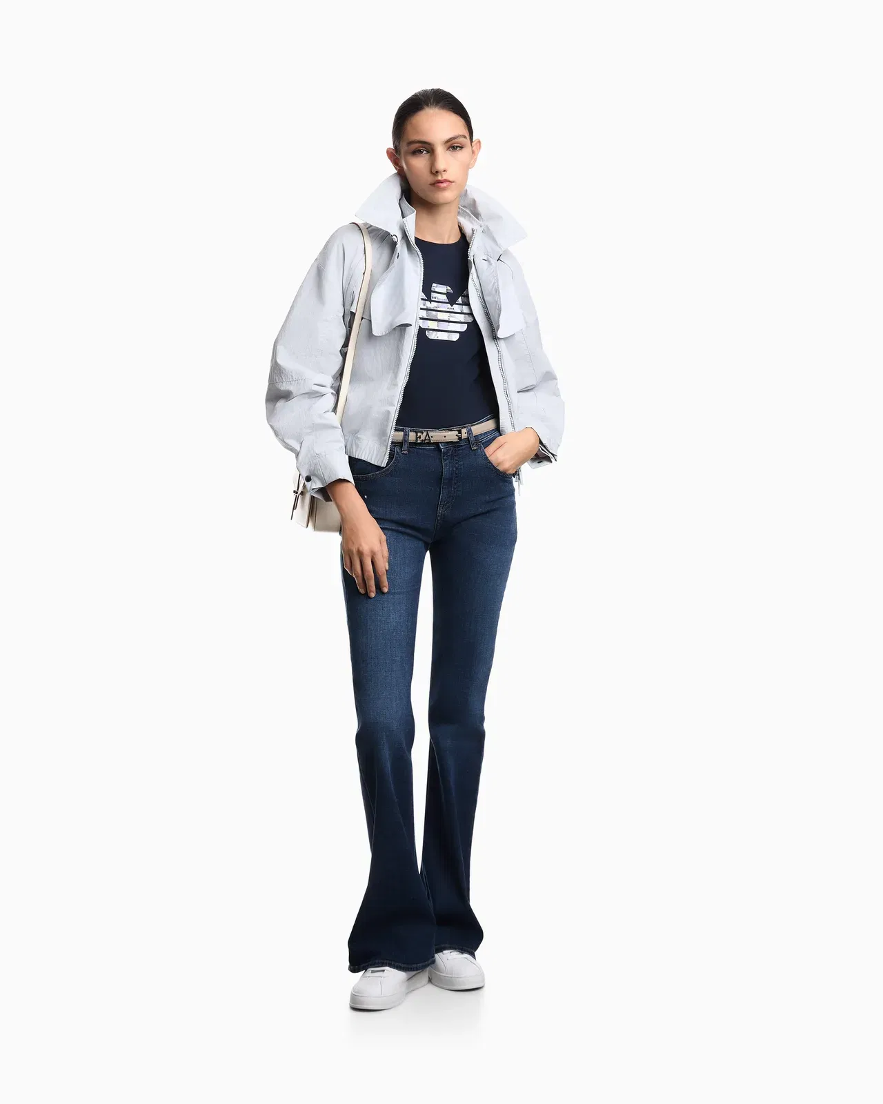 Emporio Armani J47 slim-fit, worn-look, stretch-denim jeans