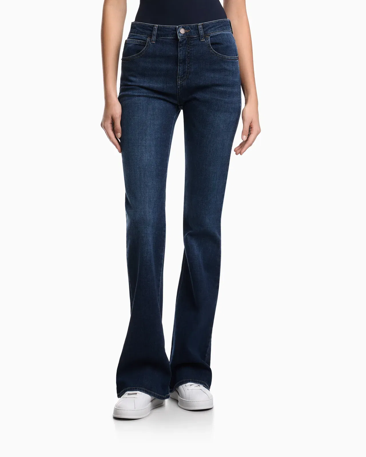Emporio Armani J47 slim-fit, worn-look, stretch-denim jeans