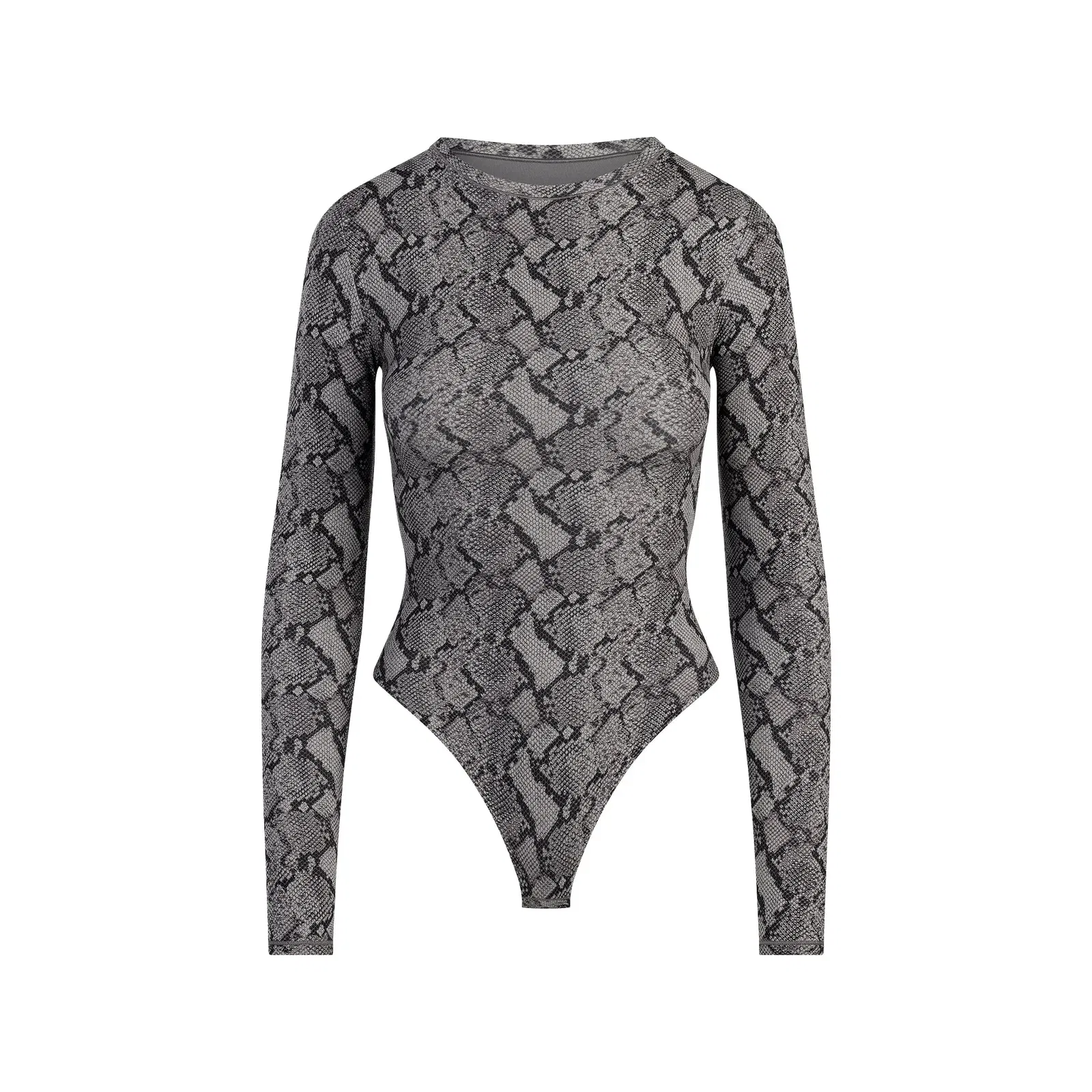 Fits Everybody Long Sleeve Crew Neck Bodysuit