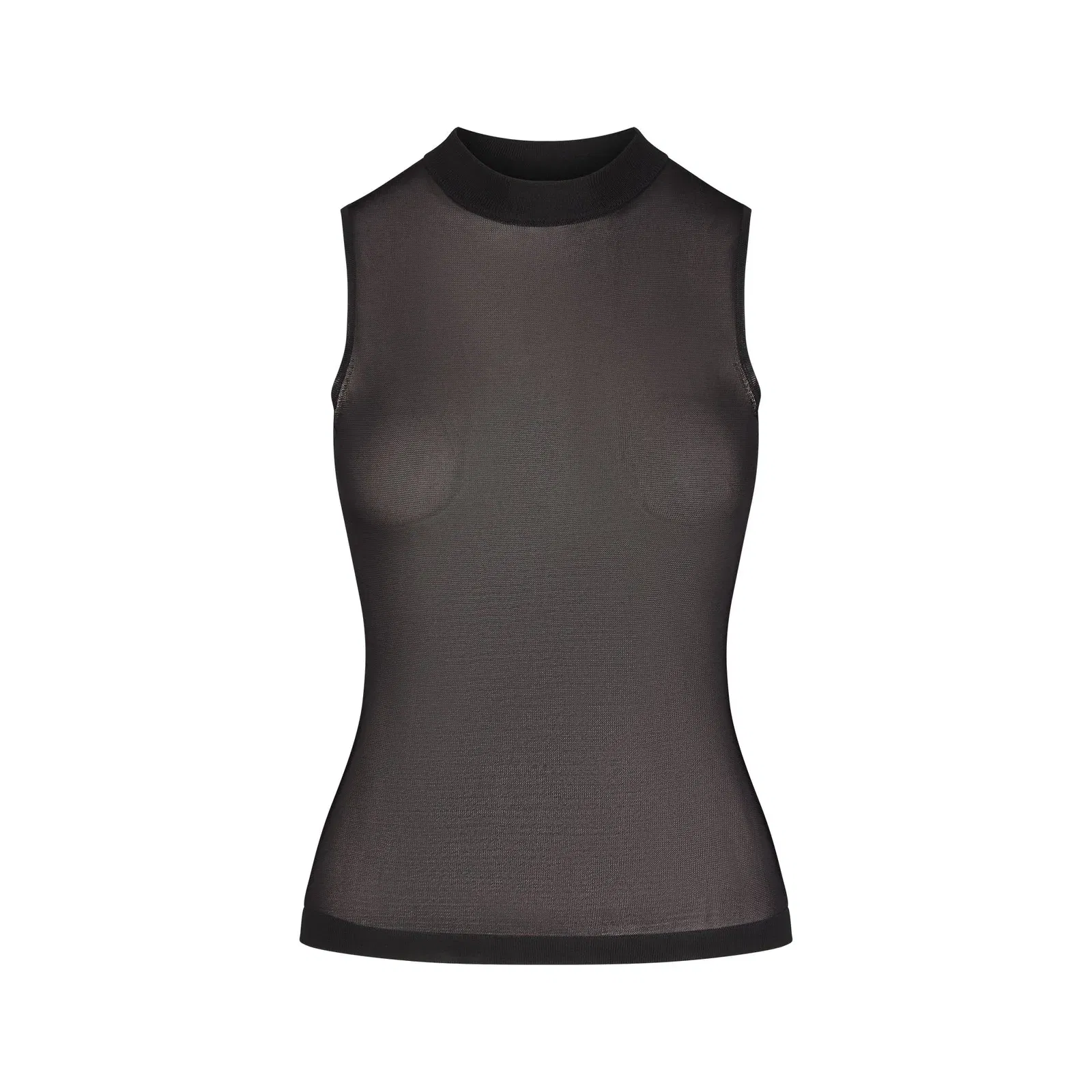 Slinky Knit Mock Neck Tank