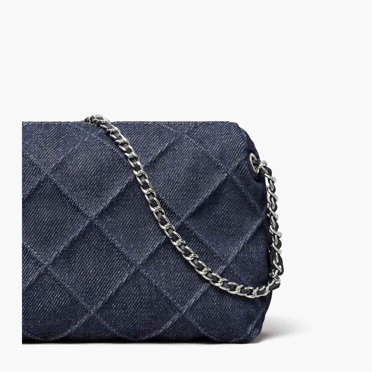 Fleming Denim Soft Crossbody Bag