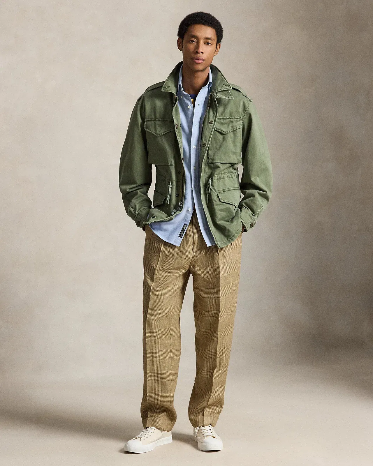 Ralph Lauren Whitman Relaxed Fit Glen Plaid Pant