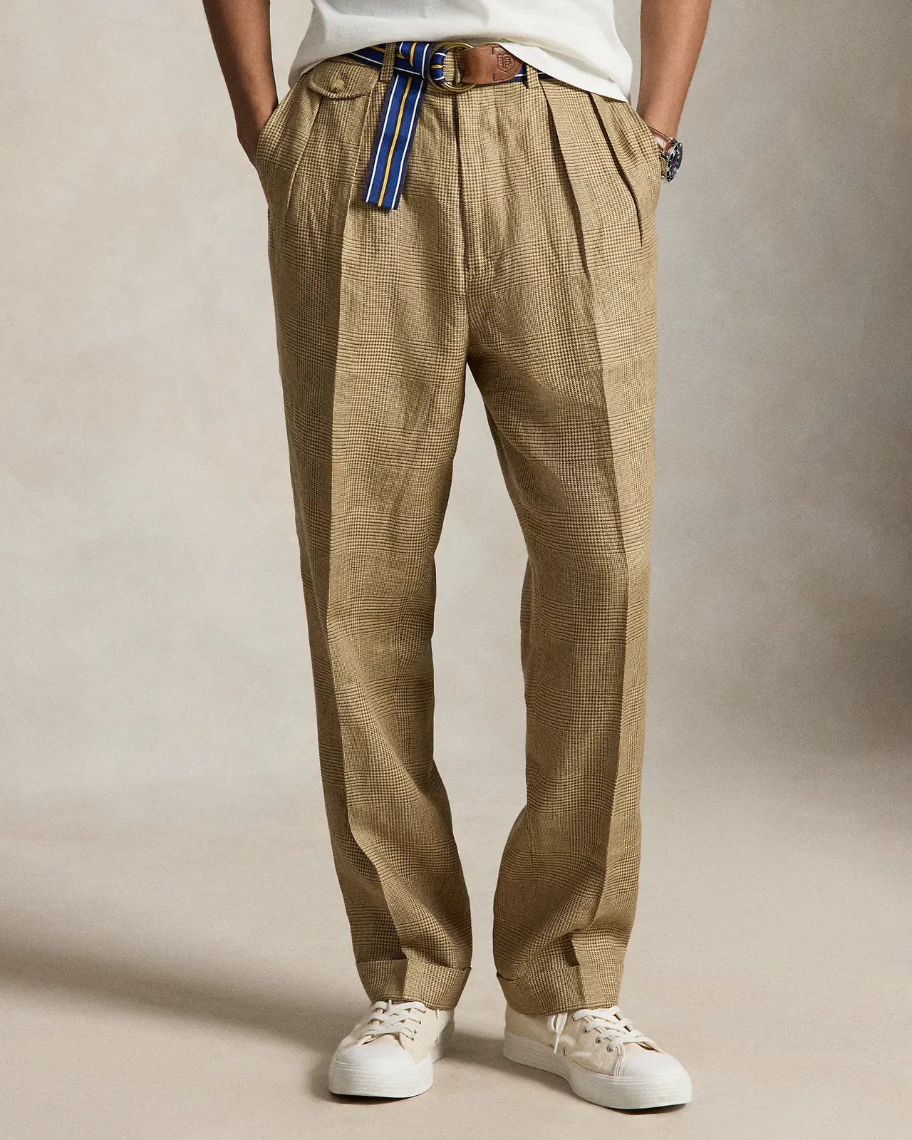 Ralph Lauren Whitman Relaxed Fit Glen Plaid Pant