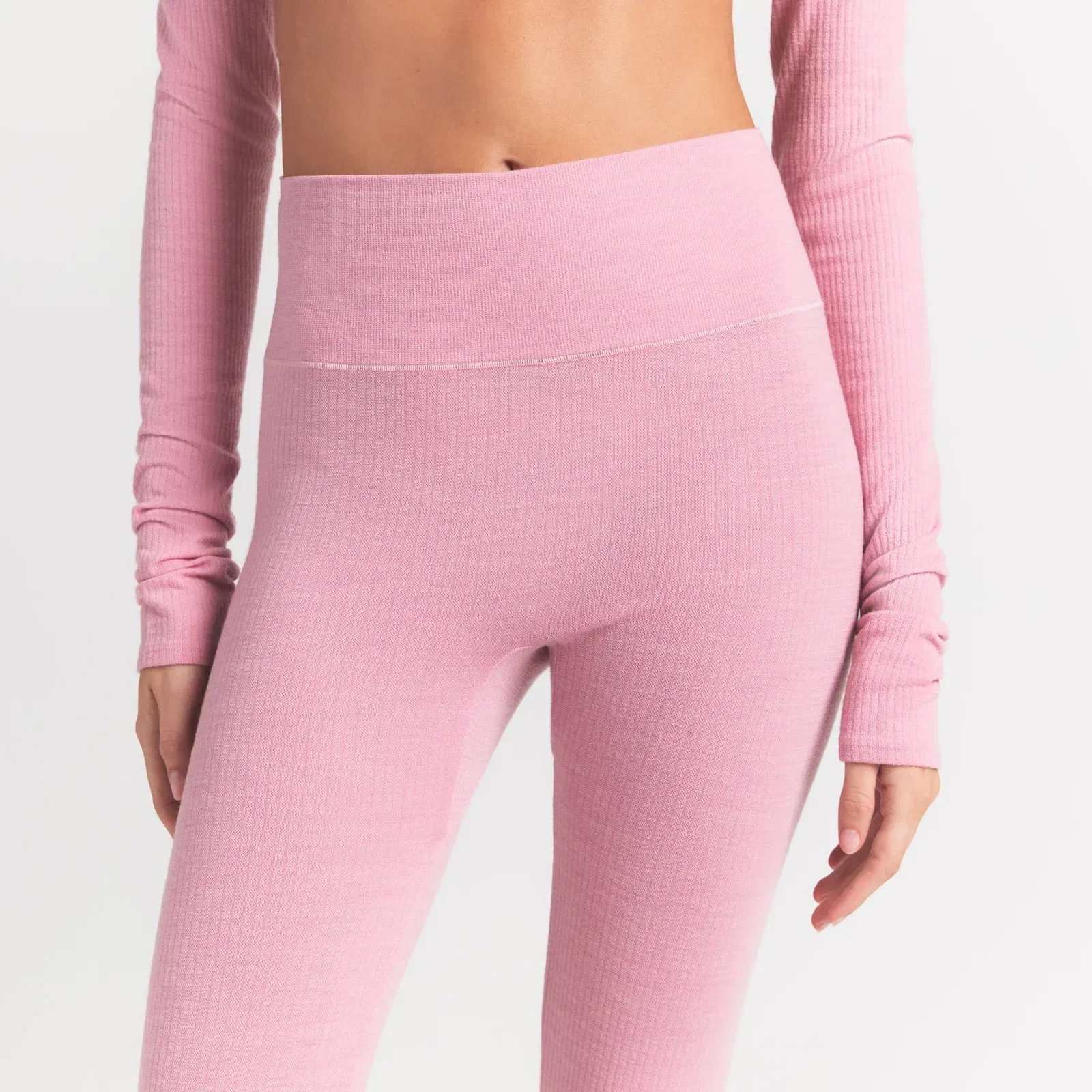 Wool Rib High-waisted Legging