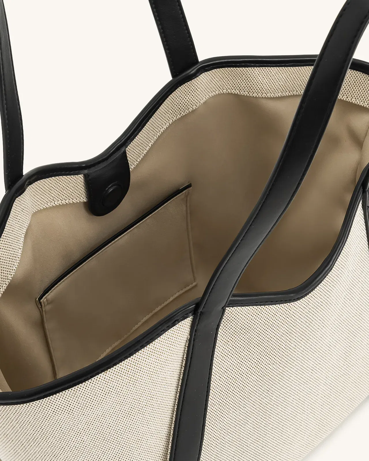 Jw Pei Kiana Large Capacity Tote Bag Black Canvas