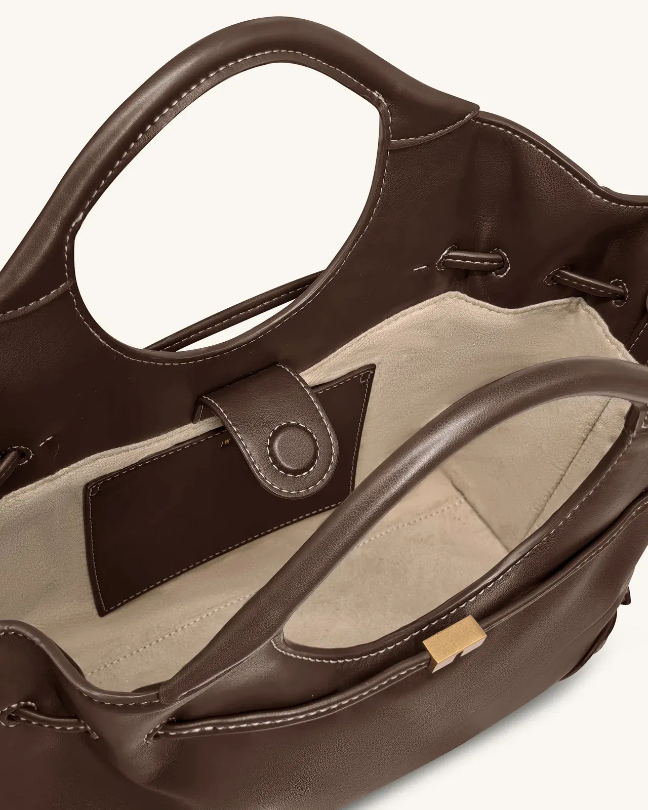 Jw Pei Virelle Drawstring Tote Bag Brown
