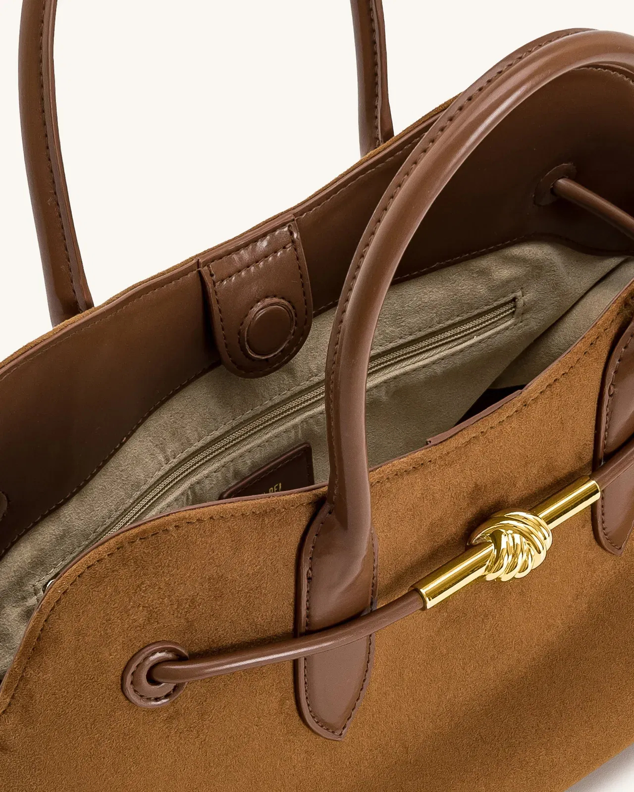 Jw Pei Adele Metal Rope Knot Tote Bag Caramel Brown
