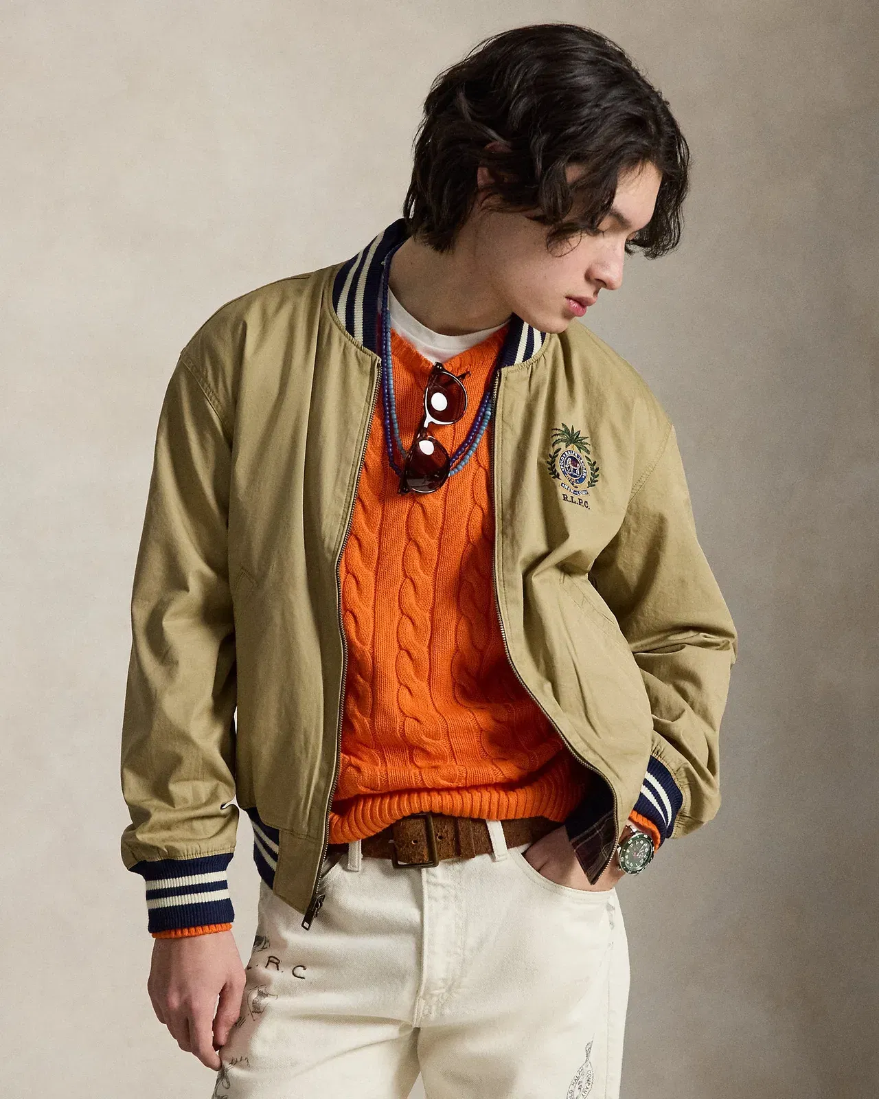Ralph Lauren Reversible TwillMadras Track Jacket