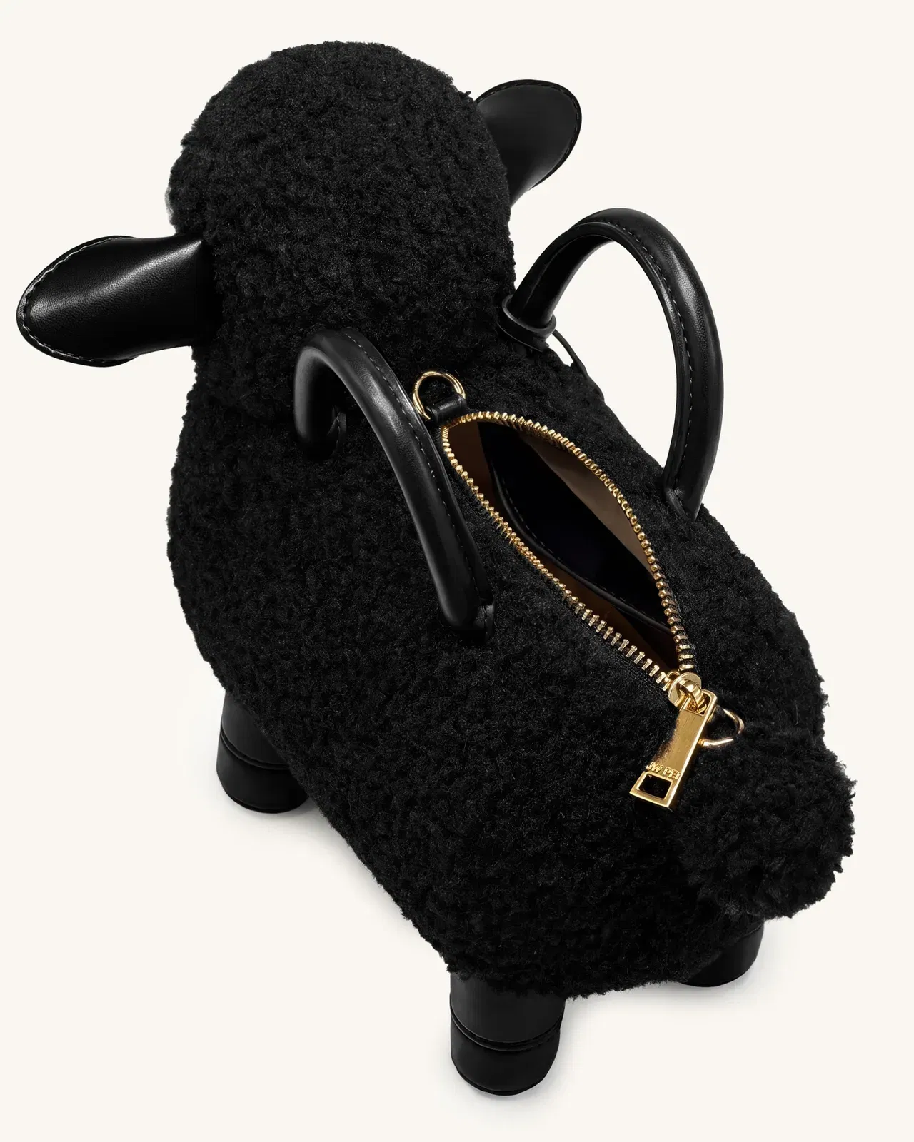 Jw Pei Luna Sheep Top Handle Bag Black