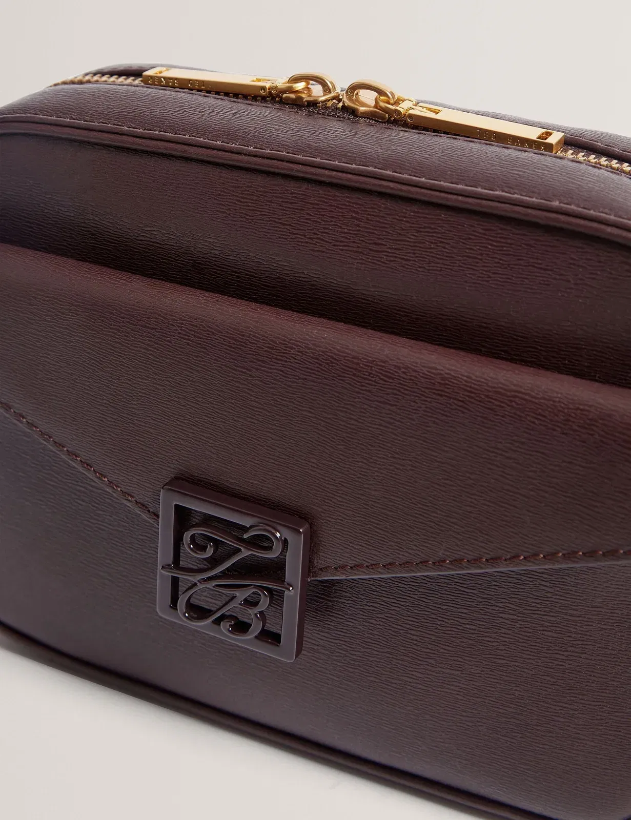 Ted Baker Anihli Tb Detail Small Leather Camera Bag Wine Women's