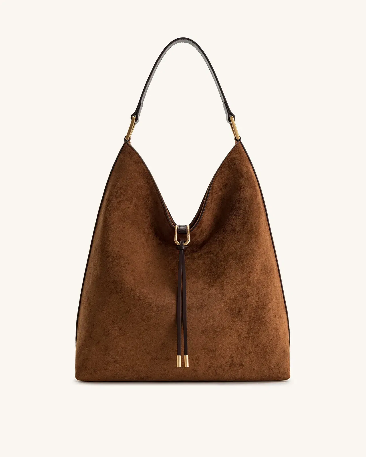 Jw Pei Aria Faux Suede Shoulder Bag Brown