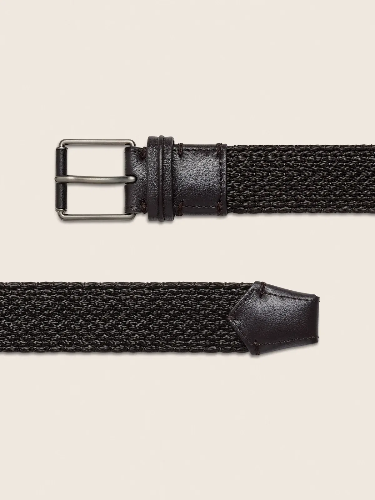Zegna Dark Brown Rayon Belt