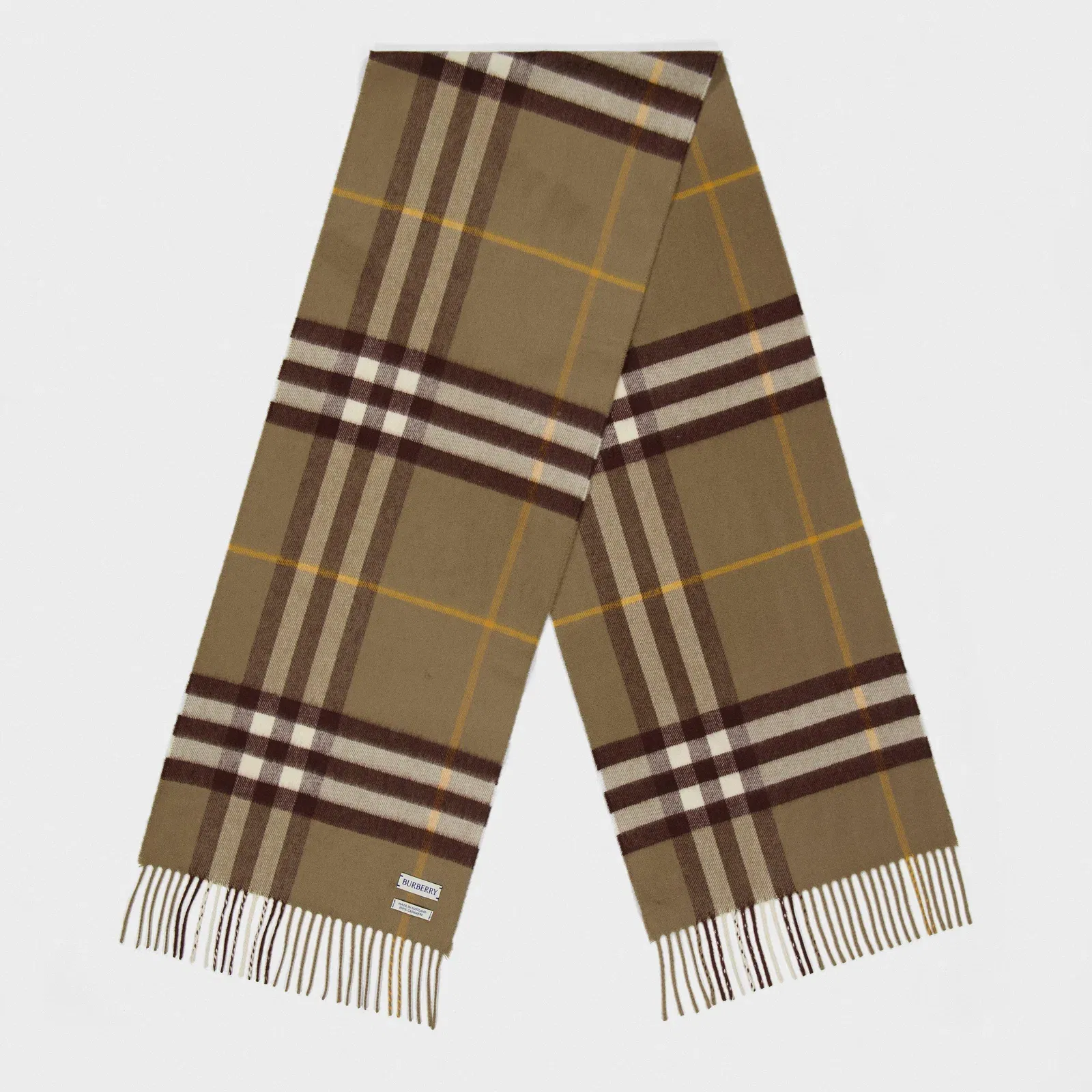 Check Cashmere Scarf