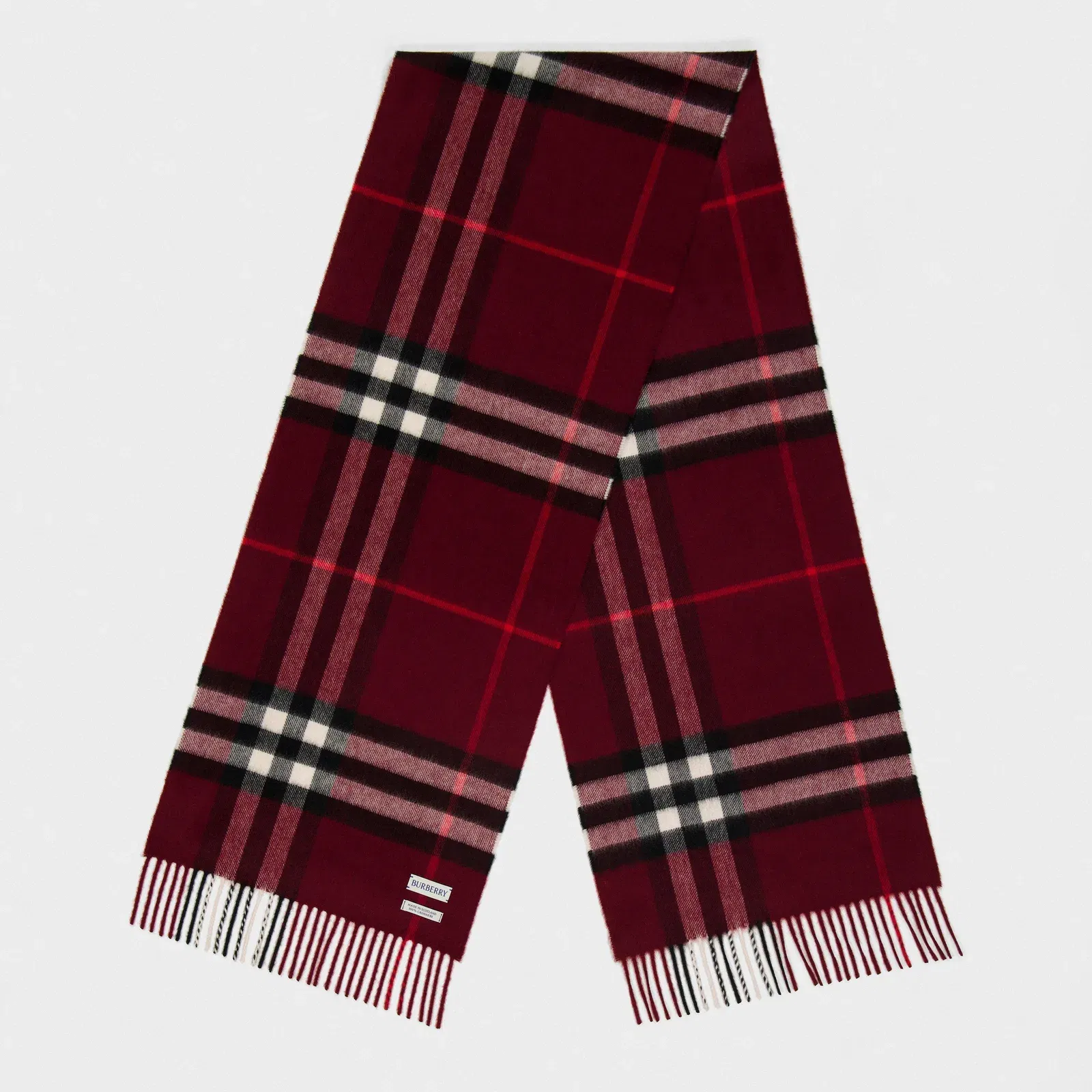 Check Cashmere Scarf