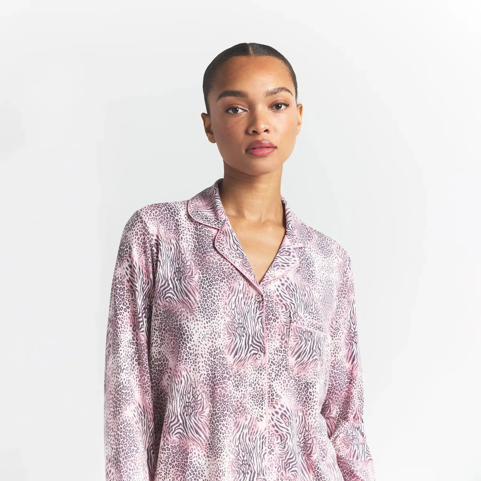 Skims Sleep Long Sleeve Button Up Set