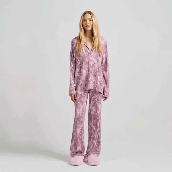 Skims Sleep Long Sleeve Button Up Set
