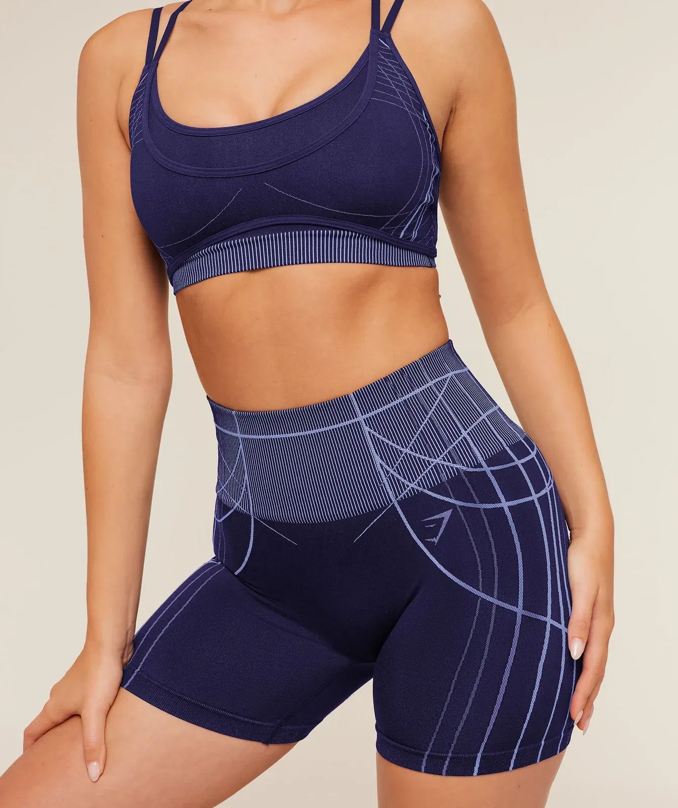 Women's Gymshark Apex Seamless Shorts Indigo Purple