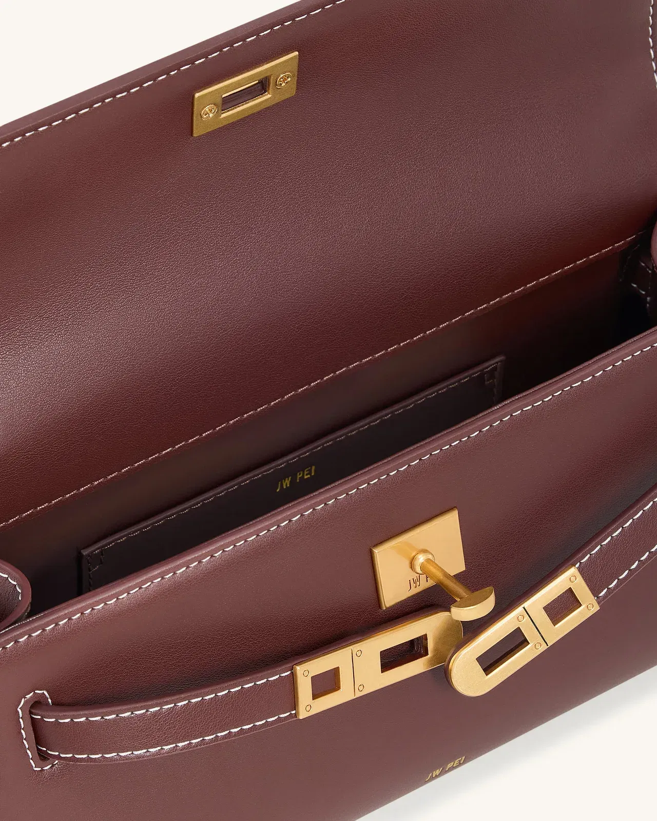 Jw Pei Noor Top Handle Bag Reddish Brown