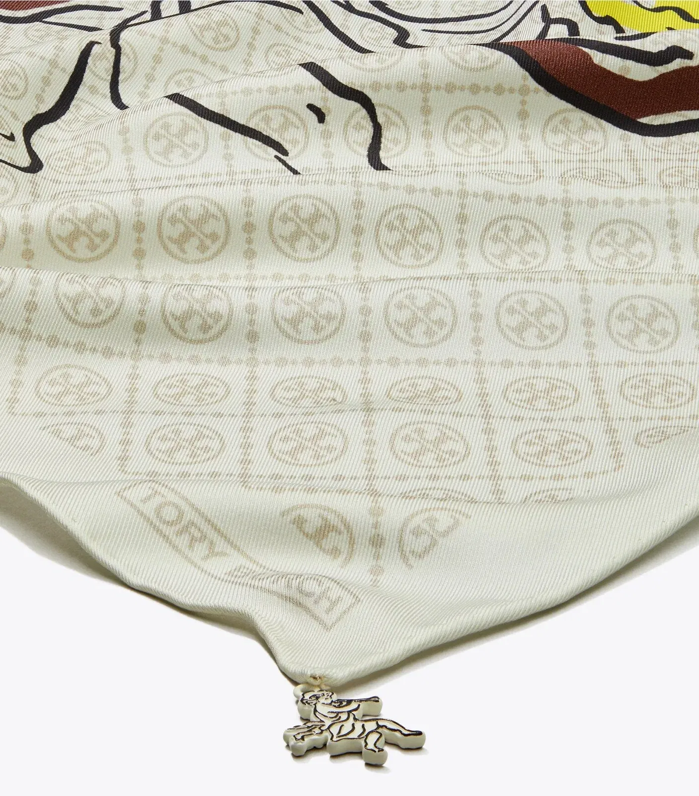 T Monogram Cherub Silk Neckerchief