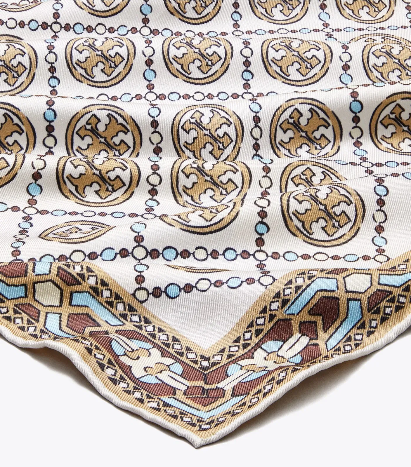 Deco T Monogram Neckerchief
