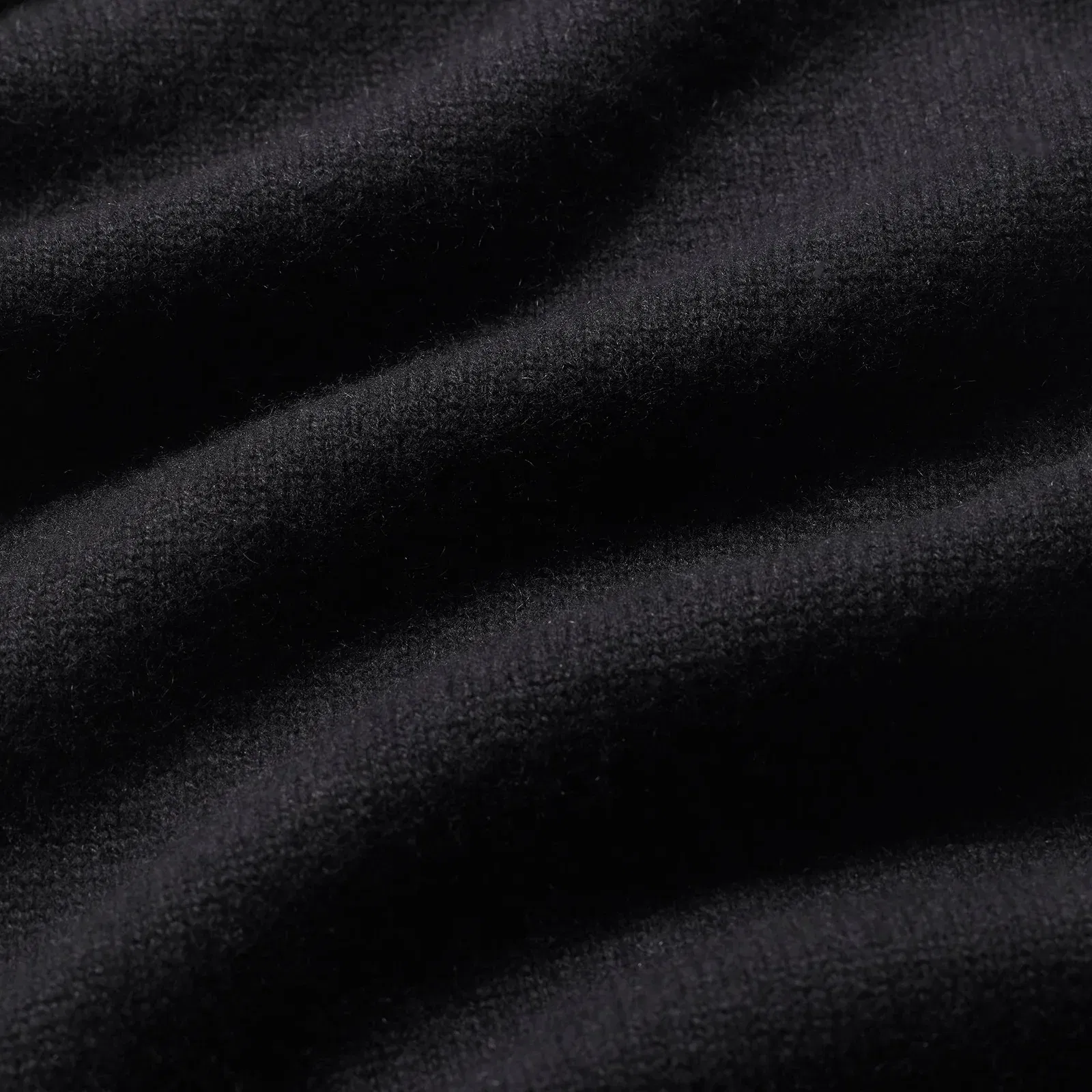Wool Cashmere Zip Up Mock Neck Sweater