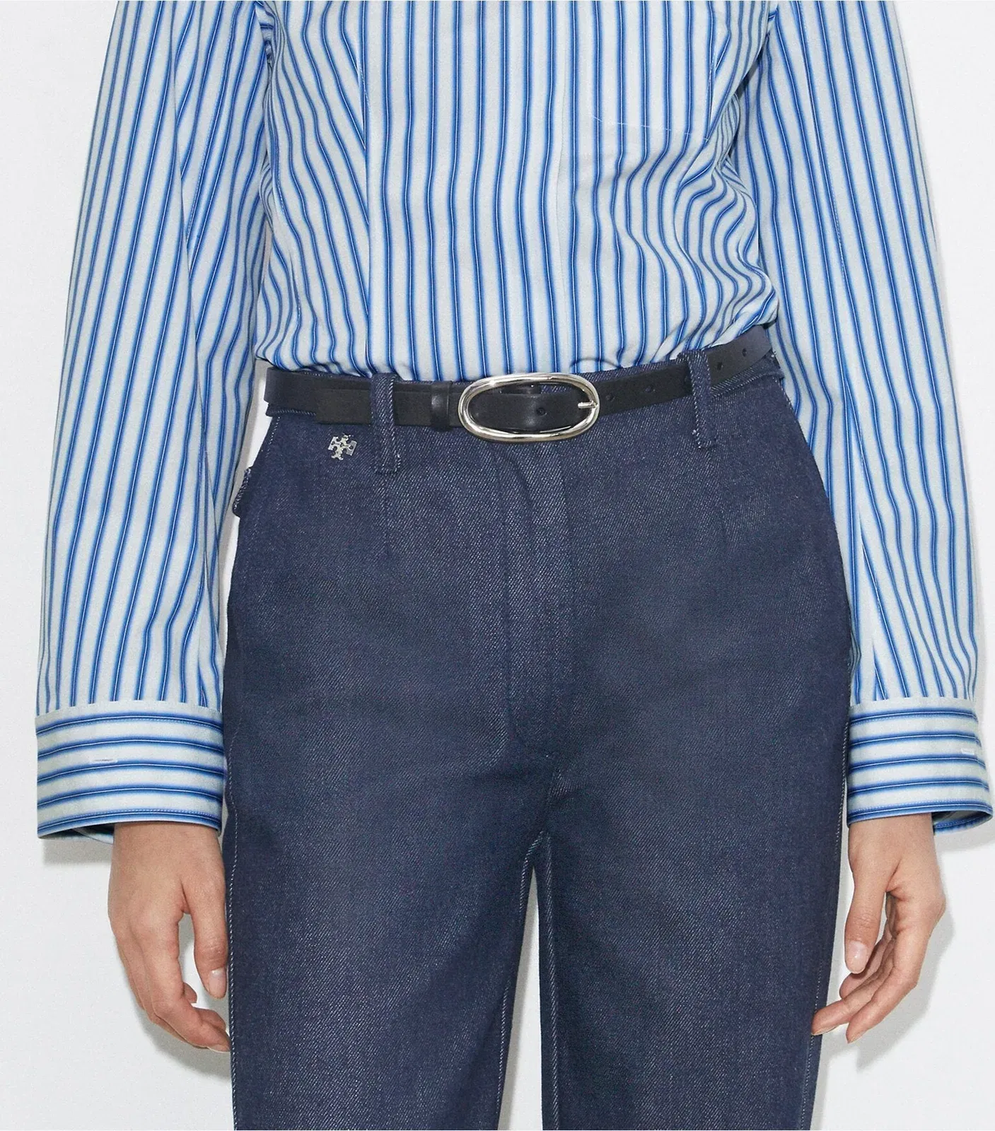 Large Pierced Buckle Belt