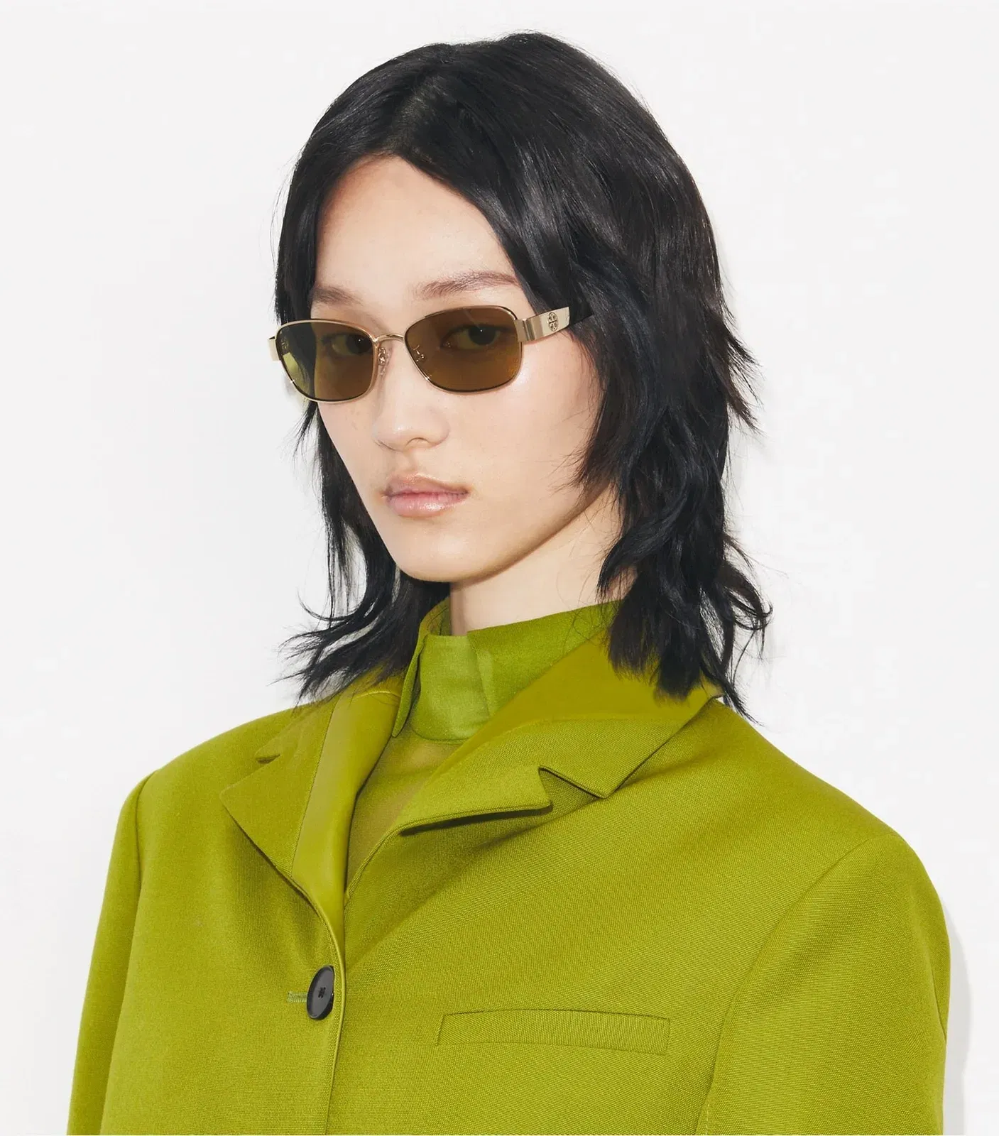 Miller Metal Rectangle Sunglasses
